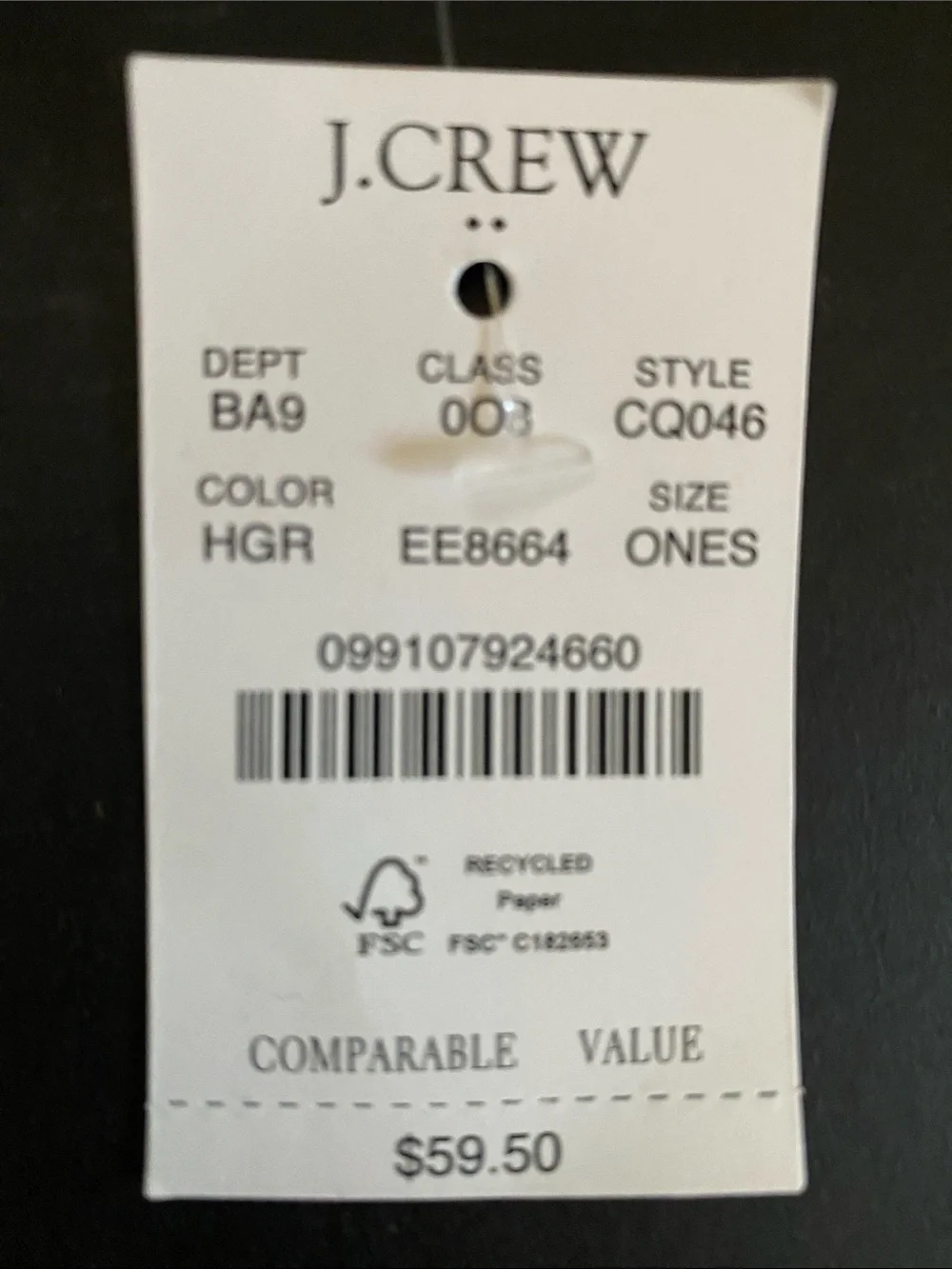 J. Crew new tag
